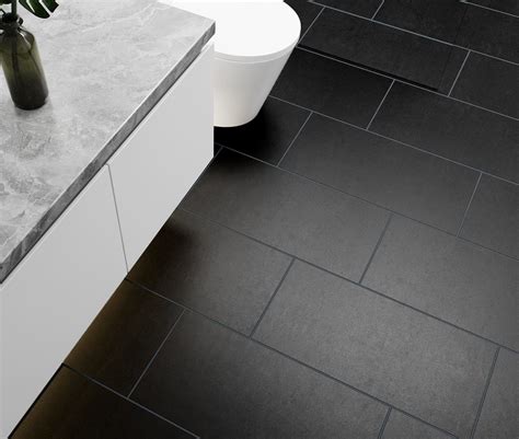 18 inch black ceramic tile